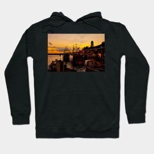 Sunset at North Shields Fish Quay Hoodie